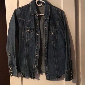Denim button up shirt